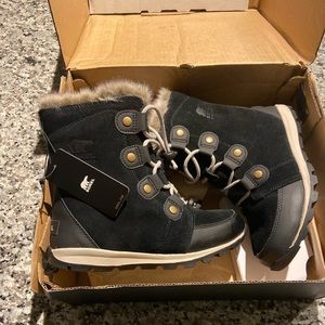 Sorel Winter Boots - Whitney Black Suede